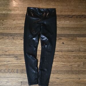 Athleta Black Elation Shine Leggings